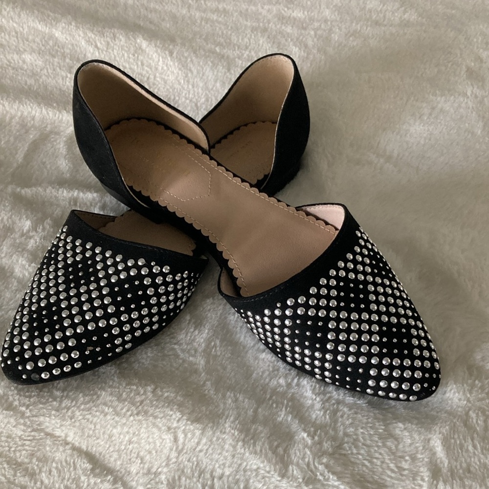 Isaac Mirrahi embellished flats in size 7.5